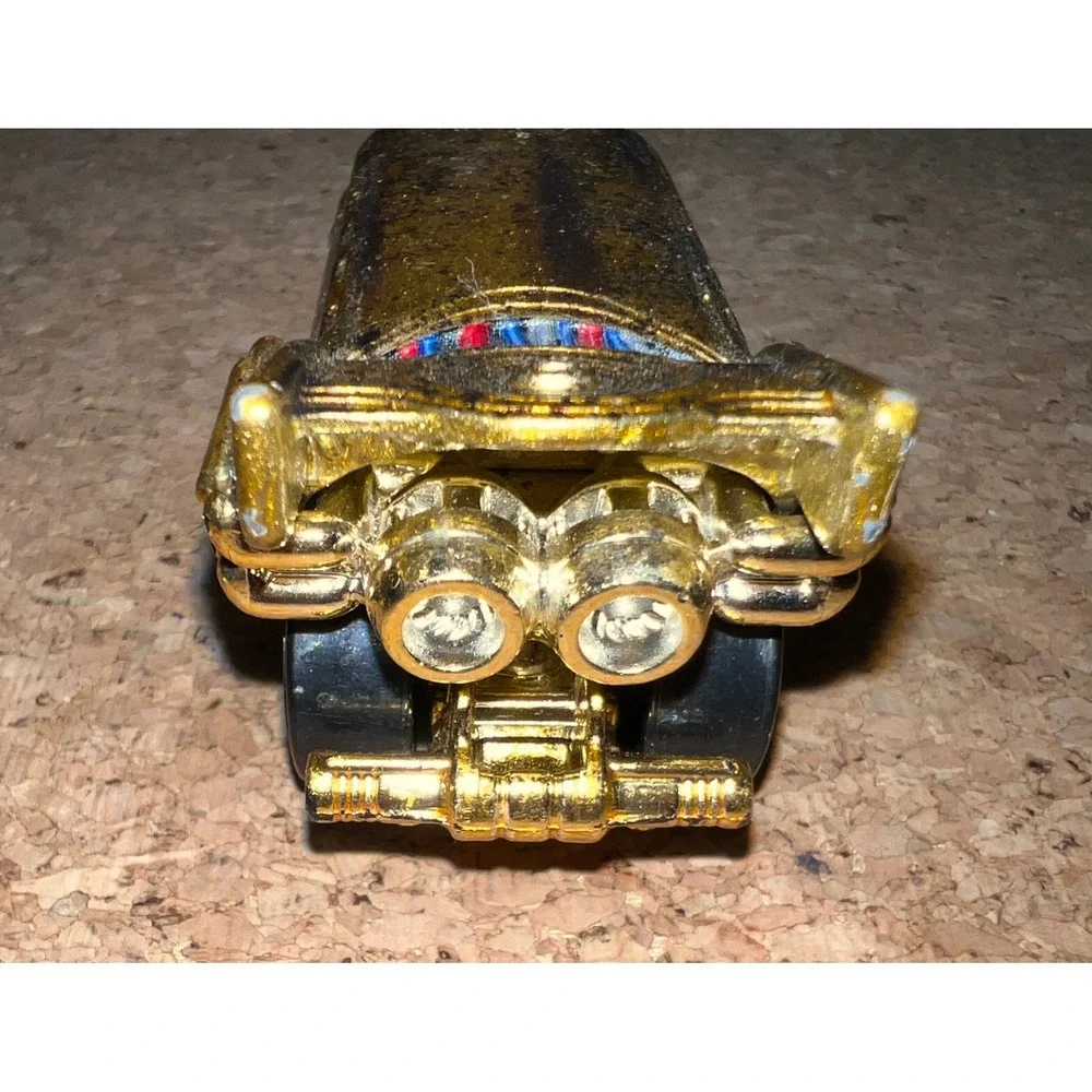 Hot Wheels Star Wars C-3PO Character‎ Car Kids 1:64 Gold Good Die-Cast CGM45